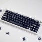 Famicon Black White 104+25 PBT Dye-subbed Keycaps Set Cherry Profile for MX Switches Mechanical Gaming Keyboard